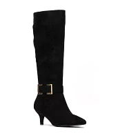New York & Company Womens Paula Stiletto Heel Over the Knee Boots