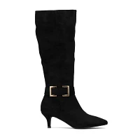 New York & Company Womens Paula Stiletto Heel Over the Knee Boots
