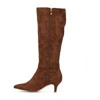 New York & Company Womens Paula Stiletto Heel Over the Knee Boots