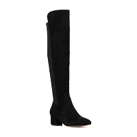 New York & Company Womens Florence Block Heel Over the Knee Boots