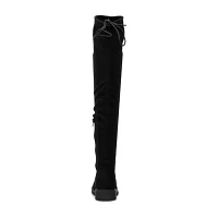 New York & Company Womens Ulla Block Heel Over the Knee Boots