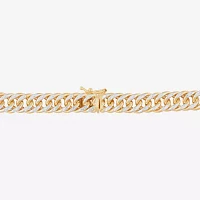 14K Gold 24 Inch Hollow Curb Chain Necklace