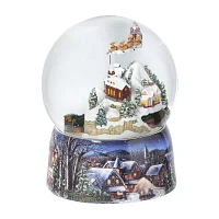 Roman 8" Musical Santa Train Dome Plays Music Christmas Tabletop Decor