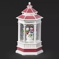 Roman 10.5" Led White Snowman Carolers Lighted Christmas Tabletop Decor