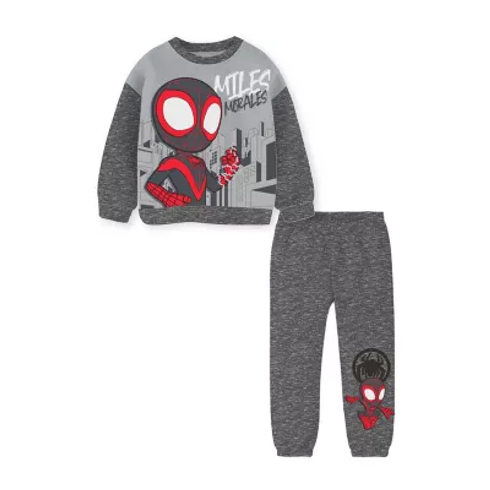 Toddler Boys 2-pc. Fleece Spiderman Pant Set