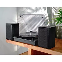 Victrola Montauk Bluetooth Record Player With 3 Speed And Bookshelf Turntable