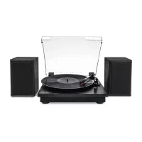 Victrola Montauk Bluetooth Record Player With 3 Speed And Bookshelf Turntable