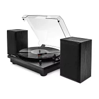 Victrola Montauk Bluetooth Record Player With 3 Speed And Bookshelf Turntable