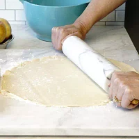 Design Imports White Marble 10" Rolling Pin