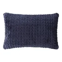 Loom + Forge Chevron Faux Mink Lumbar Throw Pillow