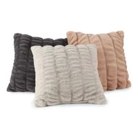 Loom + Forge Rouched Fur Square Throw Pillows