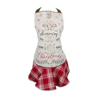 Design Imports White Christmas Apron