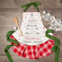 Design Imports White Christmas Apron