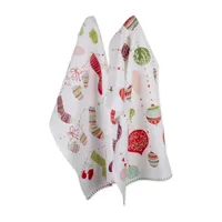 Design Imports Xmas Trimmings 2-pc. Dish Cloths