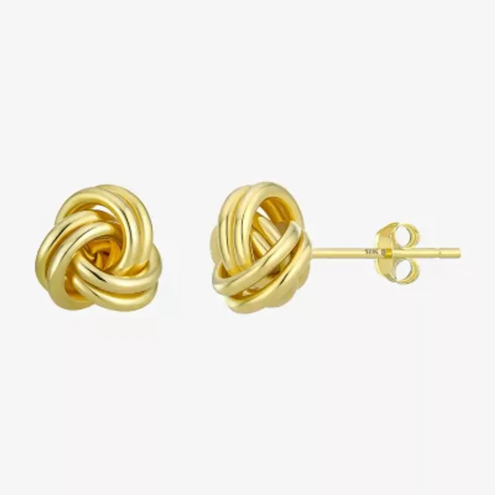 18K Gold 8mm Stud Earrings