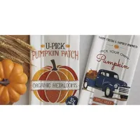 Design Imports Pumpkin Farm 2-pc. Dish Cloths