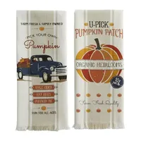 Design Imports Pumpkin Farm 2-pc. Dish Cloths