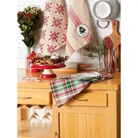 Design Imports Noel Tree 3-pc. Dish Cloths