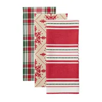 Design Imports Scandinavian Snowflakes 3-pc. Dish Cloths