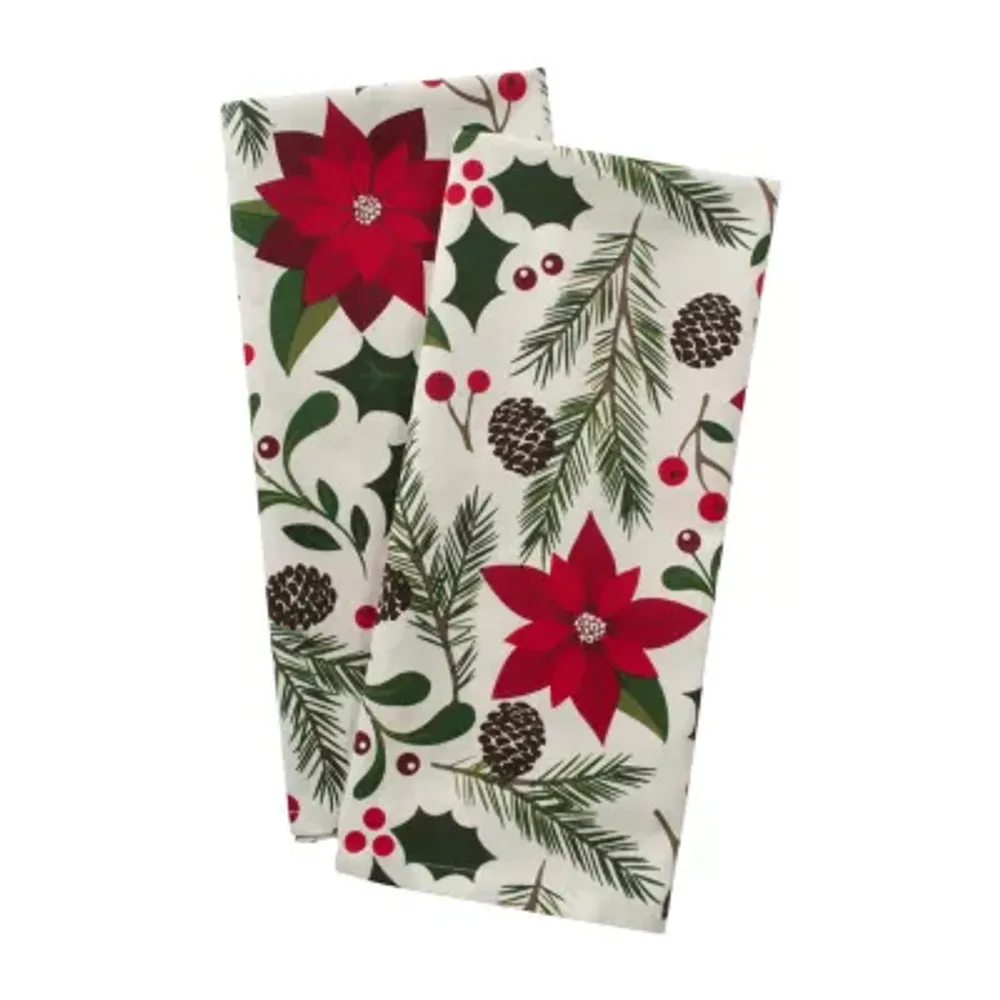 Design Imports Woodland Christmas 2-pc. Dish Cloths