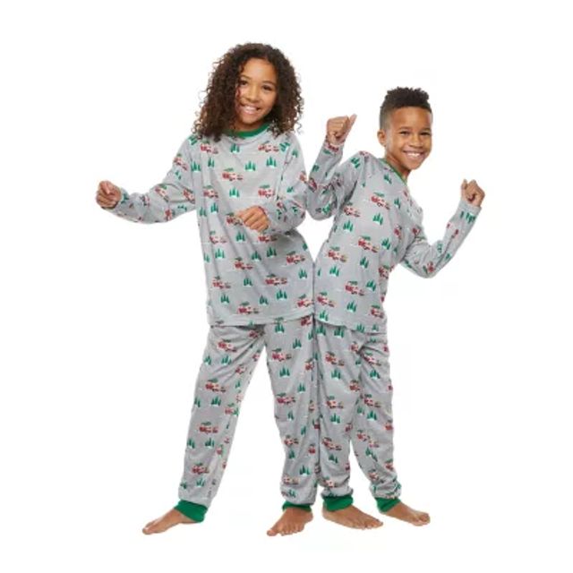 North Pole Trading Co. Elf Womens Maternity Crew Neck Long Sleeve 2-pc.  Pant Pajama Set, Color: Red - JCPenney