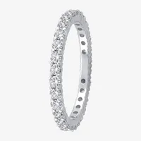 (H-I / Si1-Si2) 1 CT. T.W. Lab Grown White Diamond 14K Gold Eternity Wedding Band