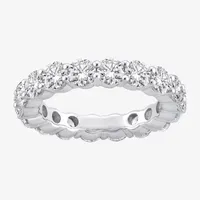 (H-I / Si1-Si2) 3.5MM 4 CT. T.W. Lab Grown White Diamond 14K Gold Eternity Wedding Band