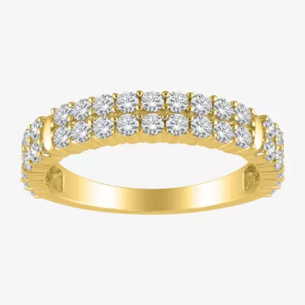 2MM 1 CT. T.W. Natural White Diamond 10K Gold Anniversary Wedding Band