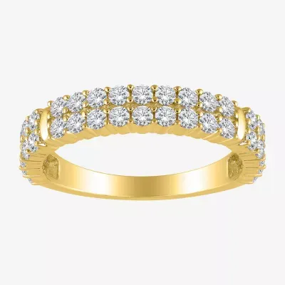 2MM 1 CT. T.W. Natural White Diamond 10K Gold Anniversary Wedding Band