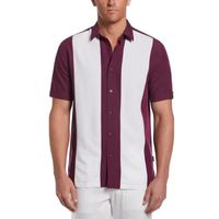 Cubavera Mens Classic Fit Short Sleeve Button-Down Shirt