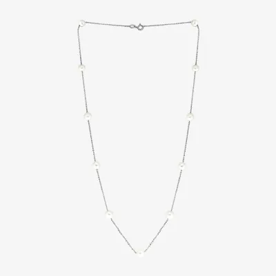 Effy  Womens White Cultured Freshwater Pearl Sterling Silver Pendant Necklaces