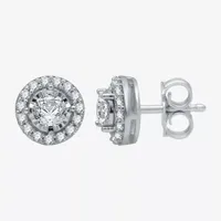 5/8 CT. T.W. Natural White Diamond 10K Gold 8mm Round Stud Earrings