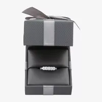 (H-I / Si1-Si2) 2.5MM 1 CT. T.W. Lab Grown White Diamond 10K Gold 5-Stone Anniversary Band