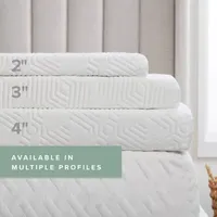 Dream Collection By Lucid 2 inch Gel Covered Mattress Topper