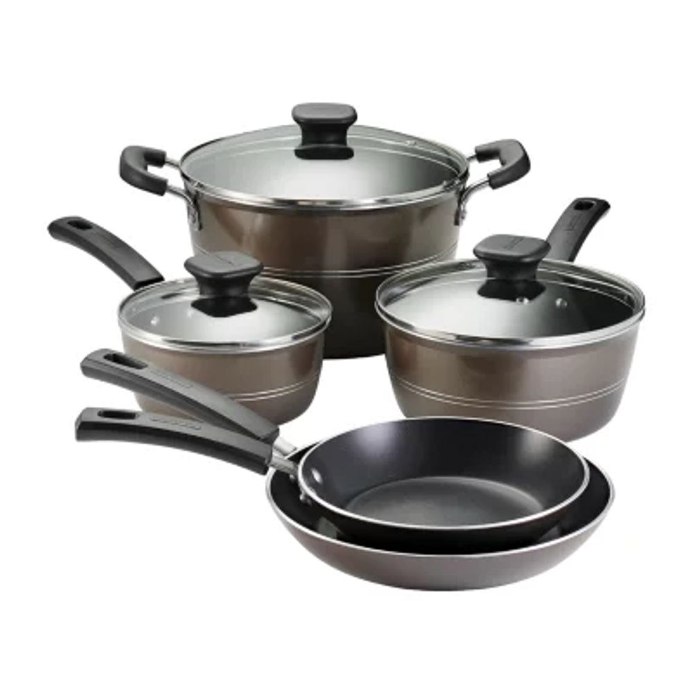 Tramontina Sicilia 2.5 Qt Aluminum Nonstick Covered Sauce Pan - Hazelnut