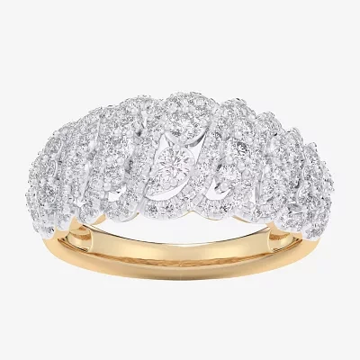 G-H / Si1-Si2) 3/4 CT. T.W. Lab Grown White Diamond 10K Gold Band