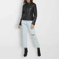 Levi's Womens Faux Leather Racer Jacket