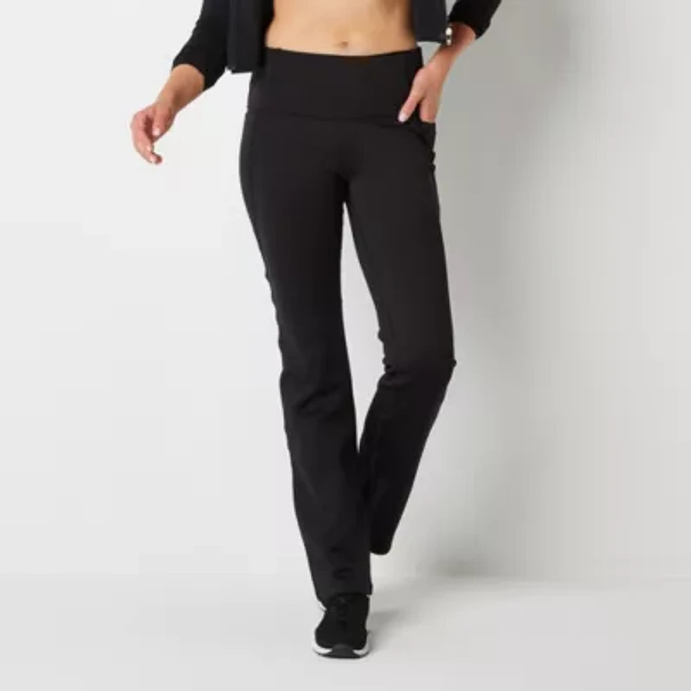 Xersion X-Warmth Fleece Womens High Rise Straight Sweatpant