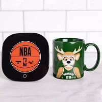 Uncanny Brands NBA Milwaukee Bucks Bango Mascot Mug Warmer With Mug - Auto Shut On/Off