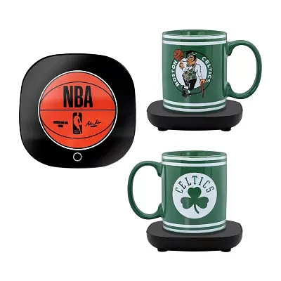 Uncanny Brands NBA Boston Celtics Logo Mug Warmer With Mug - Auto Shut On/Off