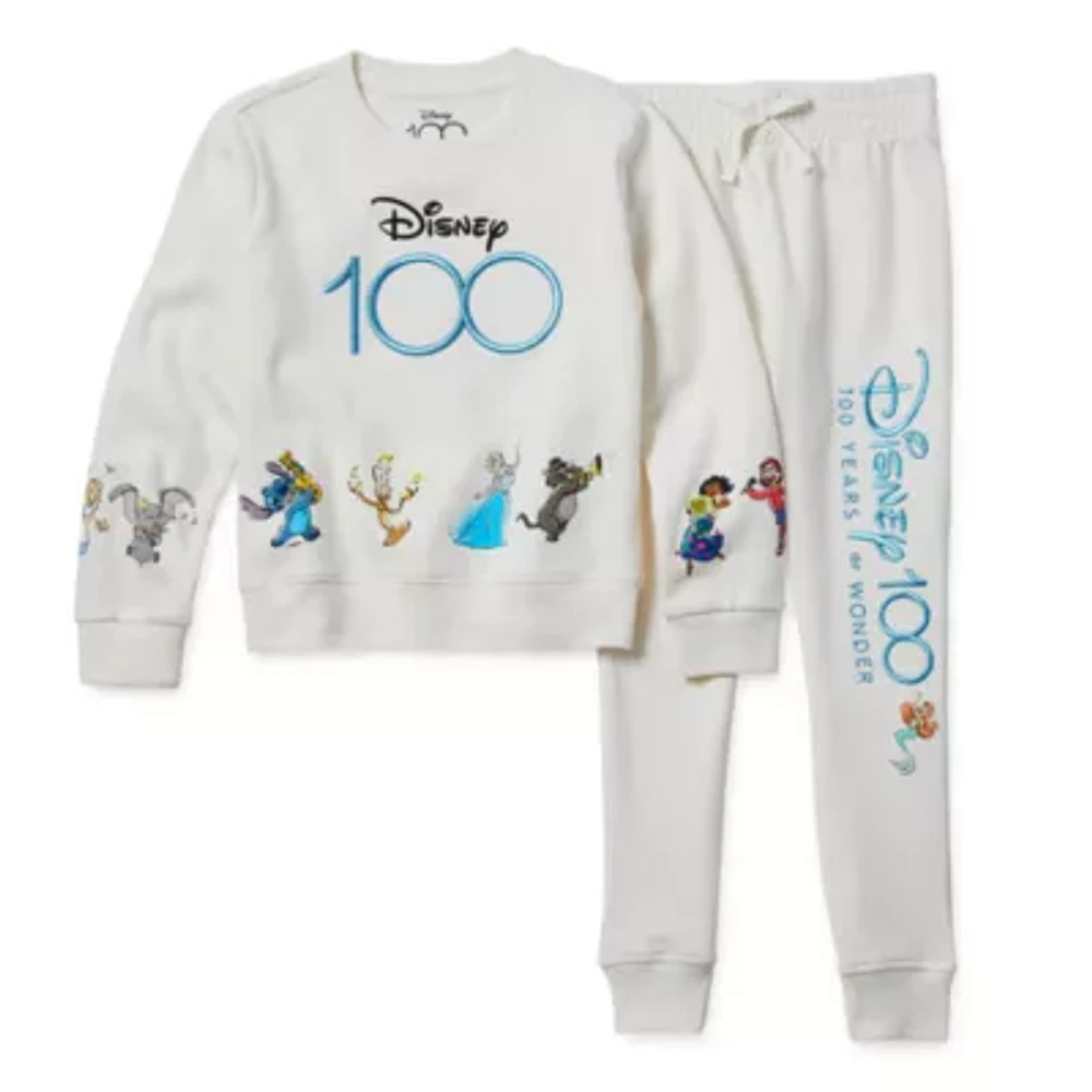 Disney Collection Disney 100 Little & Big Girls 2-pc. Mickey and Friends Pant Set