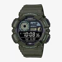 Casio Mens Digital Green Strap Watch Ws1500h-3bv