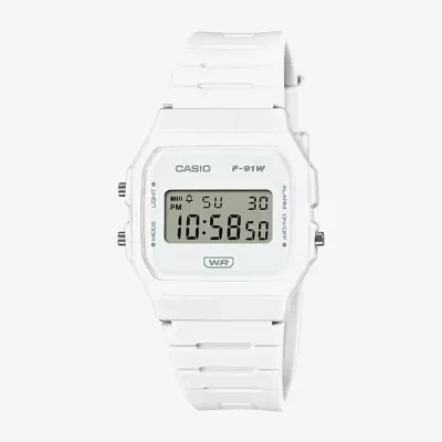 Casio Mens Digital White Strap Watch Fb91wb-7a