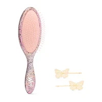 The Wet Brush Wicked Glinda Pink Set With Butterfly Pins 3-pc. Brush