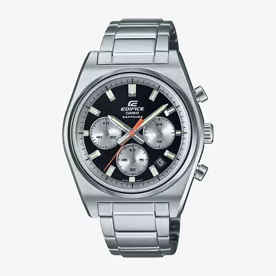 Casio Mens Silver Tone Stainless Steel Bracelet Watch Efb730d-1av