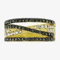 Sparkle Allure Crystal 14K Gold Over Brass Band