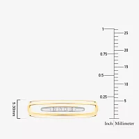 (I / Si1) 3PC Trio Set Featuring 1/2 CT. T.W. Lab Grown White Diamond 10K Two Tone Gold Side Stone Wedding Bridal Set