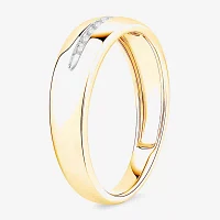 (I / Si1) 3PC Trio Set Featuring 1/2 CT. T.W. Lab Grown White Diamond 10K Two Tone Gold Marquise Side Stone Wedding Bridal Set
