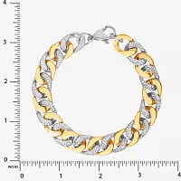 Mens Stainless Steel 9 Inch Curb Chain Bracelet
