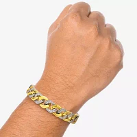 Mens Stainless Steel 9 Inch Curb Chain Bracelet
